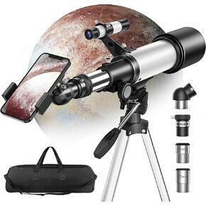 Telescope for Astronomy Beginners (16X-120X),70mm Caliber, The Perfect Astronomical Observation Equipment for Beginners- Portable Telescope with Carrying Case, Smartphone Adapter