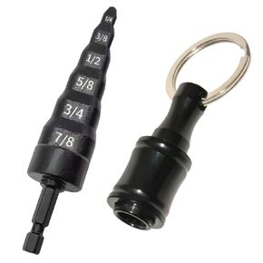 6 in 1 HVAC Repair Tool with Bit Holder, Boring Drill Bits, Swage Tube Expander, Air Conditioner Copper Pipe Flaring Tool, Includes 1/4, 3/8, 1/2, 5/8, 3/4, 7/8 Bits
