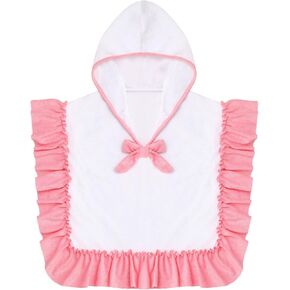 Baby Girls Hooded Beach Towel Swim Cover-up Toddler Bath Swimming Poncho Swimsuit Summer Clothes