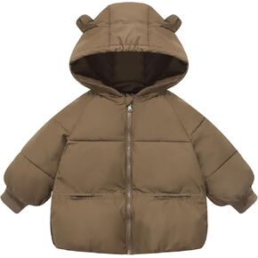 Happy Cherry Boys&Girls Winter Hooded Jacket Lightweight Zip up Puffer Down Coat 4-12Y