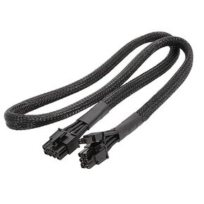 PCIe Cable, ATXs CPU 8Pin Male to PCIe 8Pin (6+2) Male Power Cable for Power Supply