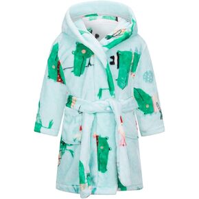 Toddler Kids Baby Boys Girls Hooded Warm Flannel Towel Robe Bathrobe Soft Pajamas Sleepwear 18 Month Long Sleeve Pajamas