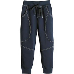 Boys' Active Sports Athletic Jogger Pant Comfortable Fit and Elastic Waistband Loose Pants with Pockets 5-14 Years