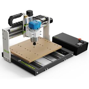 CNC Router Machine 3030, 710W Power Trimmer Router, Linear Guide with Leadscrew Drive, 3-Axis Cnc Engraving Milling Machine for Wood Acrylic Aluminum, Working Area 11.8" x 11.8" x 3.74"