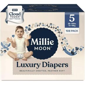 Diapers Sizes 1-6 Luxury Diapers COUCHES DE Luxe (Choose Size) (Size 4-72 Diapers (22lbs-33lbs))