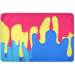 Flowing Pigment Red Yellow Blue Changing Pad Covers Soft Absorbent Diaper Changing Pad Changing Incontinence Pads for Baby Toddler Children , 52" L x 34" W