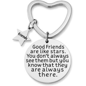 Infinity Collection Best Friends Keychain-Good Friends Heart Keychain- Friend Jewelry - Gift for Friends