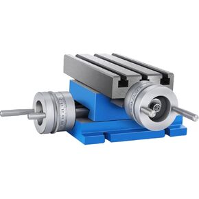 VEVOR Milling Working Table - 7.3 X 4 Inch Worktable - Compound Slide Table Milling Working Cross Table Machine for All Drill Stands Bench Drilling Milling Machine (7.3" X 4")