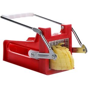 Stainless Steel Fry Potato Vegetable 2 Blades Red