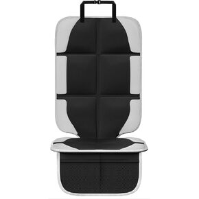 HYJT-H&K Car Seat Protector for Child Car Seat, Carseat Protector with Thickest Padding and Non-Slip Backing Mesh Pockets for SUV, Sedan, Truck, Leather and Fabric, Black