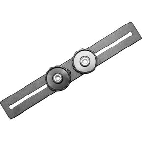 Double Flashes Bracket Flashes Extension for DSLR Cameras and LED Lights Durability Aluminum Alloy 1/4 3/8 Screw Hole
