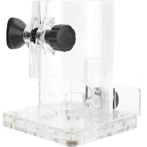 Woodworking Trimmer Router Transparent Plastic Base Power Tool Protective Accessory for Accurate Control (Mingzhefbqgzaw8it-01)