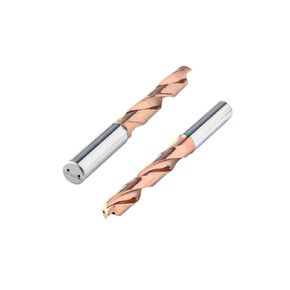 Carbide Drill Bit 3-14mm with Inner Through Coolant Hole for Steel Efficient CNC Tool Tungsten Steel Internal Coolant Drill Bit(FSC-XG,8.9mm)