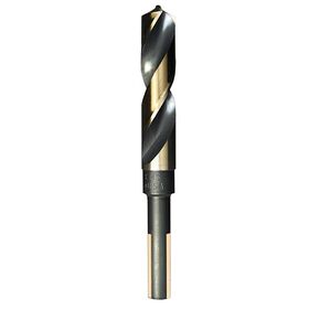 Norseman Drill & Tool 29630 - Deluced Shank Drill بت - 41/64 بوصة ، فولاذ عالي السرعة ، وينتهي من أكسيد الذهب والأسود ، 1/2 في شانك ديا ، 6 في OAL