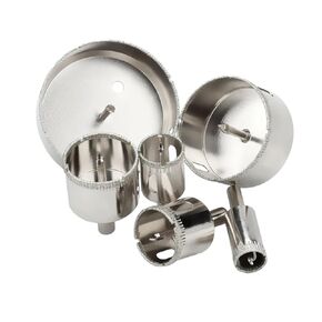 Diamond Coated Tile Marble Glass Ceramic Hole Saw Drilling Bits Power Tools Accessories with Removable Locator Pin(100mm)