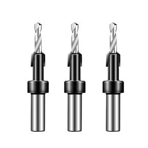 Dia.6-14mm Countersink Drill Woodworking Drill Bit Drilling Holes for Screw Counter Bore Drill Screw Countersunk 8MM Shank(5x10,5PCS)