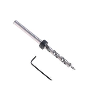 New 3/8"(9.5mm) Pocket Twist Step Drill Bit Stop Collar Jig Manual Wood Drilling Hole Saw Master System