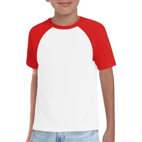 Kids Summer Shirts Short Sleeved Loose Clothes Boys Color Matching Pure T Shirt Sports Cotton Plain Cloth Youth 𝐔niform