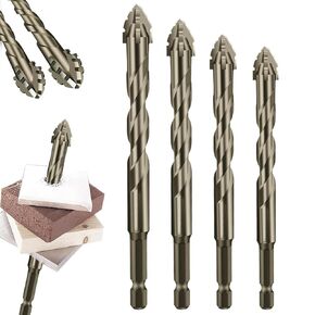 New Four-Flute Sawtooth Eccentric Drill Bit, Four-Edged Serrated Eccentric Drill, High Speed Eccentric Twist Drill Bit, Multifunction Drill Bit Set, Eccentric Drill Bit (5+5+6+6+6+6+8+8+10+12mm)