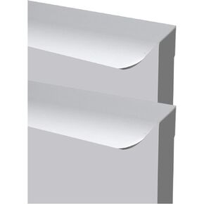 Hidden Drawer Pulls， 2 Packs Wardrobe Pulls Hidden Closet Handle Drawer Handles Rounded Finger Edge Pull Furniture Cabinet Kitchen Aluminum Alloy Knobs Door Levers(1200mm)