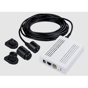 VC9101 5MP Modular Split-type Surveillance System, Supports 1 Discreet Camera Unit, H.265, 30fps, 5MP Fisheye or 4MP Pinhole Options, AI Face Detection, 3DNR, SNV, WDR Pro 120dB, Smart Stream III, PoE