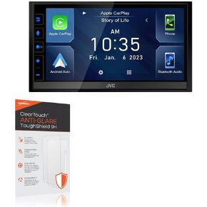 BoxWave Screen Protector Compatible with JVC KW-M788BH - ClearTouch Anti-Glare ToughShield 9H (2-Pack), Anti-Glare 9H Tough Flexible Film Screen Protector