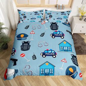 Colorful Aircraft Duvet Cover Toddler Size Cartoon Airplane Bedding Set 2pcs Cute Plane Silhouette Comforter Cover for Boys Room Decor Flying Aircrafts Quilt Cover,1 Pillowcase(Not Comforter)