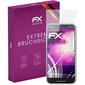 Plastic Glass Protective Film compatible with Sony XAV-AX6050 Glass Protector, 9H Hybrid-Glass FX Screen Protector