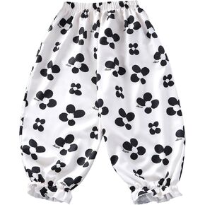 Toddler Baby Girls Elastic Waist Harem Pants Soft Casual Ankle Loose Long Bloomers Summer Fall Long Pants Kids
