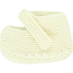 Knitted Baby Booties Soft Cotton First Infant Shoes - Made in Spain