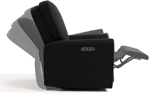 Storkcraft Amalfi Deluxe Power Recliner Swivel Glider (Ivory Boucle)-كرسي الطاقة الإلكترونية المتميز للحضانة ، يشمل ميناء شحن USB-A & USB-C ، كرسي Rocking Glider in Kuwait