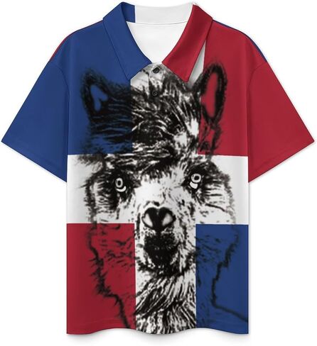 Zakqeik Puerto Rico Flag Boys Active Polo-Shirts Soft Golf-Shirts Short Sleeve in Saudi Arabia