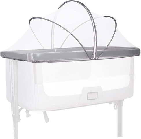 Baby Mosquito Net for Stroller,Mosquito Net Cover with 2-Way Zipper Mosquito for Bassinet/Bedside Sleeper/Travel Crib Portable & Durable Baby Insect Netting (White) in Saudi Arabia
