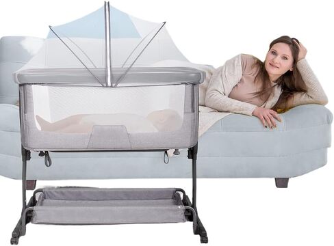 Baby Mosquito Net for Stroller,Mosquito Net Cover with 2-Way Zipper Mosquito for Bassinet/Bedside Sleeper/Travel Crib Portable & Durable Baby Insect Netting (White) in Saudi Arabia