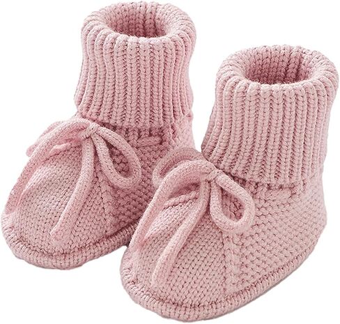 Newborn Baby Booties Sock Shoes Hand Knitting Crochet Boys Girls Infant Cozy Indoor Breathable Walking Shoes in Kuwait