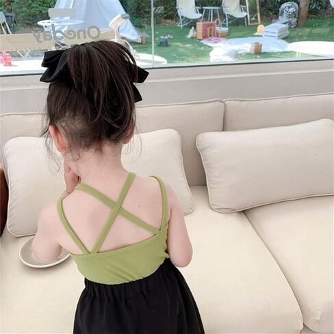 T Shirts Toddler Summer Top for Girls Cotton Blend Kids Underwear Girls Camisole Children Undershirt Baby Singlet in Saudi Arabia