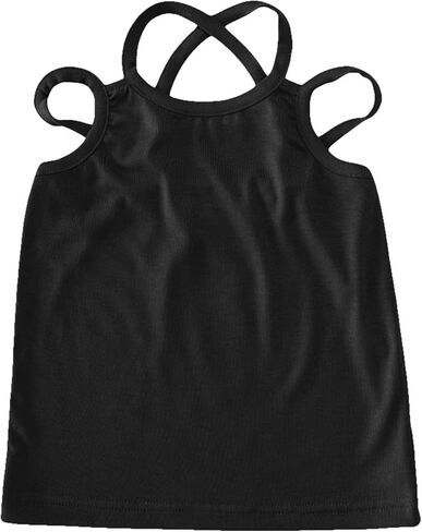 القمصان Toddler Summer Top for Girls Cotton Blend Kids Chids Intelder Girls Camisole Kids Undershirt طفل مفردة in Kuwait