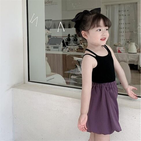 القمصان Toddler Summer Top for Girls Cotton Blend Kids Chids Intelder Girls Camisole Kids Undershirt طفل مفردة in Kuwait
