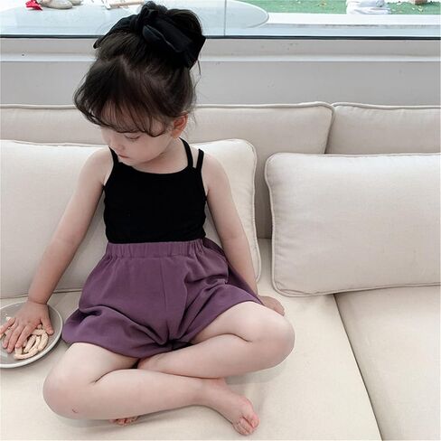 القمصان Toddler Summer Top for Girls Cotton Blend Kids Chids Intelder Girls Camisole Kids Undershirt طفل مفردة in Kuwait
