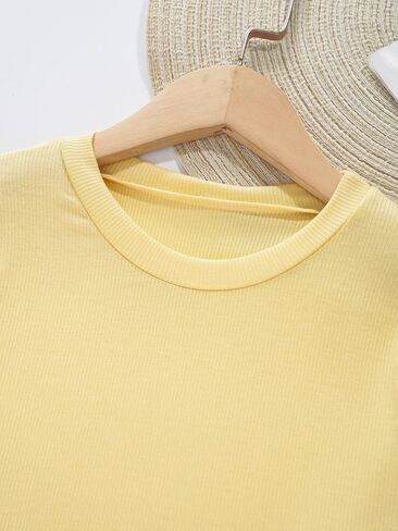 Baby Boys Girls Round Neck Thermal Tops Long Sleeve Ribbed T-Shirt Blouse Warm Undershirt Fall Winter Clothes in Saudi Arabia