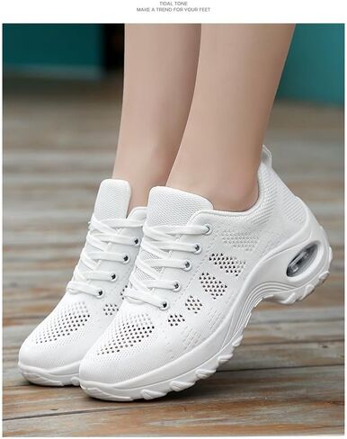 Women's Athletic Running Shoes - Breathable Mesh, Non-Slip, Cushion Shock AbsorptionTPU Sole- for Women - Suitable for Running, Jogging, and Everyday Wear for Fitness Enthusiasts in Saudi Arabia