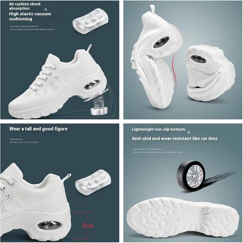 Women's Athletic Running Shoes - Breathable Mesh, Non-Slip, Cushion Shock AbsorptionTPU Sole- for Women - Suitable for Running, Jogging, and Everyday Wear for Fitness Enthusiasts in Saudi Arabia