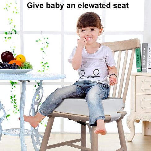 لتناول الطعام في المقعد الصغار الداعم ، PU Doashable 2 Straps Safety Buoster Booster Seat لمطاولة الطعام ، وسادة متزايدة للسفر المحمولة ... in Kuwait