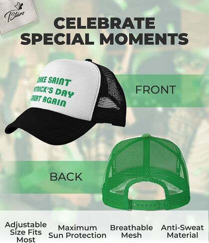 Funny St. Patrick's Day Party Trucker Hat St Patty's Day Mesh Cap in Saudi Arabia