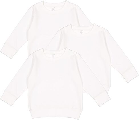 RABBIT SKINS Toddler Boy & Girl Fleece Long Sleeve Pullover Sweatshirt| 2T to Size 7, 3 Pack Bulk Set in Saudi Arabia