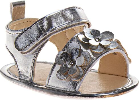 Josmo Infant Baby Girls Summer Sandals Soft Sole Newborn Toddler First Walker Crib Dress Sandals Size 2-4 Infant in Saudi Arabia