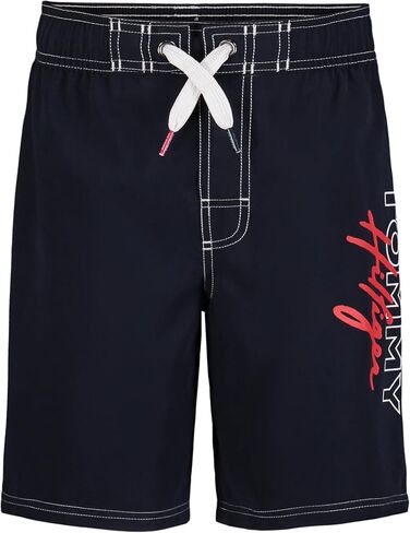 سروال سباحة للأولاد من Tommy Hilfiger Tommy Logo Script (للأطفال الكبار) Tommy Red MD (12-14 طفل كبير) in Kuwait