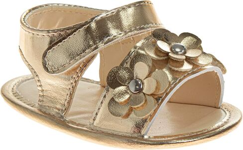 Josmo Infant Baby Girls Summer Sandals Soft Sole Newborn Toddler First Walker Crib Dress Sandals Size 2-4 Infant in Saudi Arabia