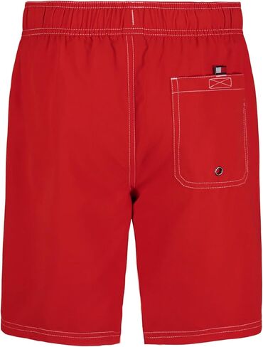 سروال سباحة للأولاد من Tommy Hilfiger Tommy Logo Script (للأطفال الكبار) Tommy Red MD (12-14 طفل كبير) in Kuwait