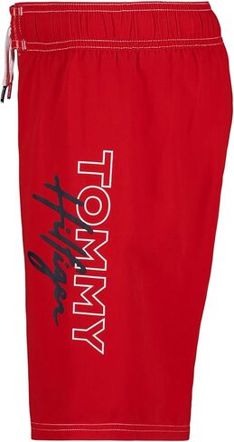 سروال سباحة للأولاد من Tommy Hilfiger Tommy Logo Script (للأطفال الكبار) Tommy Red MD (12-14 طفل كبير) in Kuwait